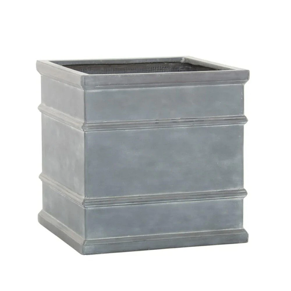 Woodlodge 32cm Grey Wotton Square Pot 1 Woodlodge 32cm Grey Wotton Square Pot