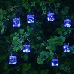 Smart Solar 10 Firefly LED Opal Jar String Lights 6 Smart Solar 10 Firefly LED Opal Jar String Lights -Garden Bloom Sales Store 5050642067638 3