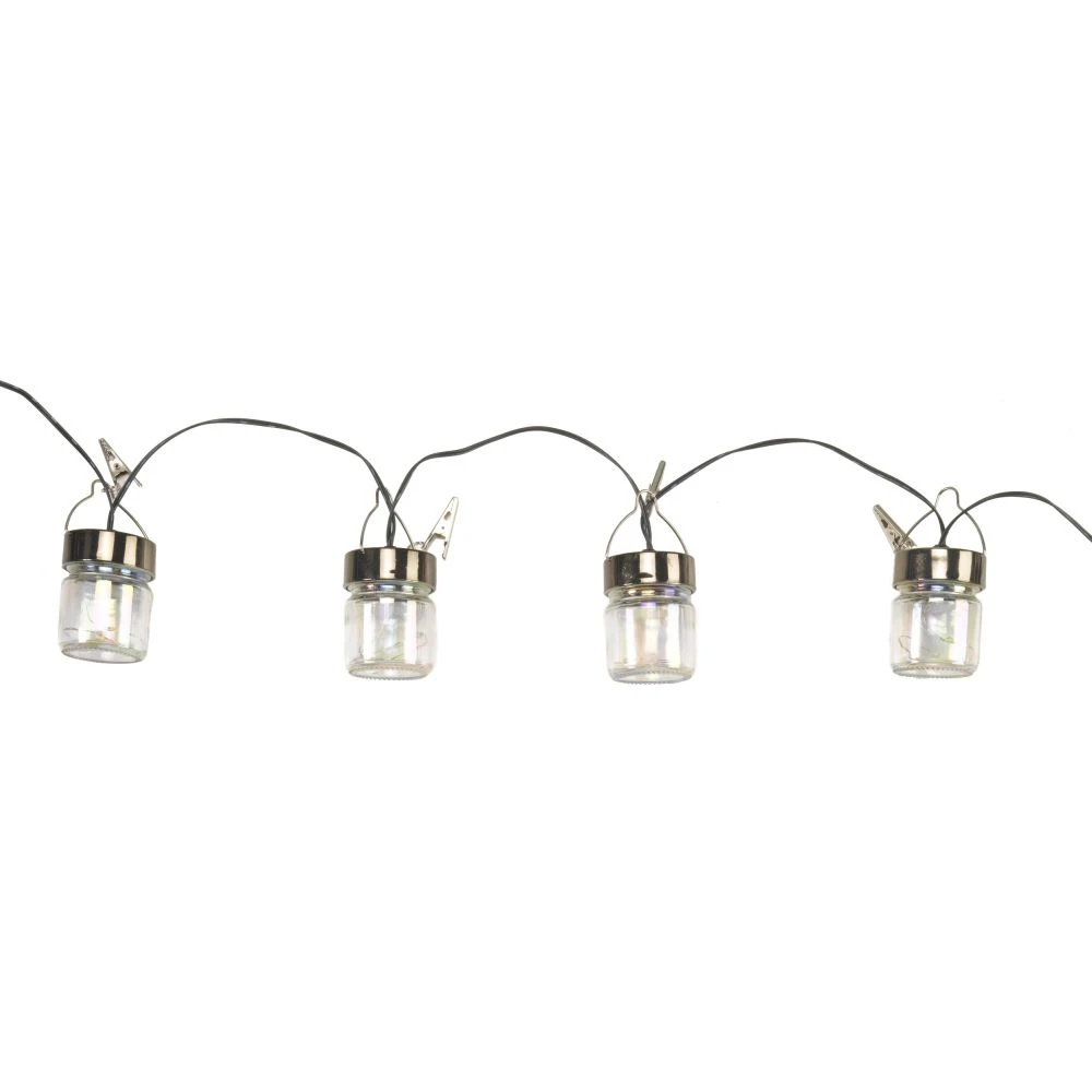 Smart Solar 10 Firefly LED Opal Jar String Lights 1 Smart Solar 10 Firefly LED Opal Jar String Lights