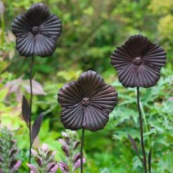 Wilstone 127cm Iron Poppy Flower Garden -Garden Bloom Sales Store 5060345971767 3