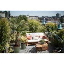 Elho 25cm Leaf Green Greenville Round Planter -Garden Bloom Sales Store 8711904332433 5